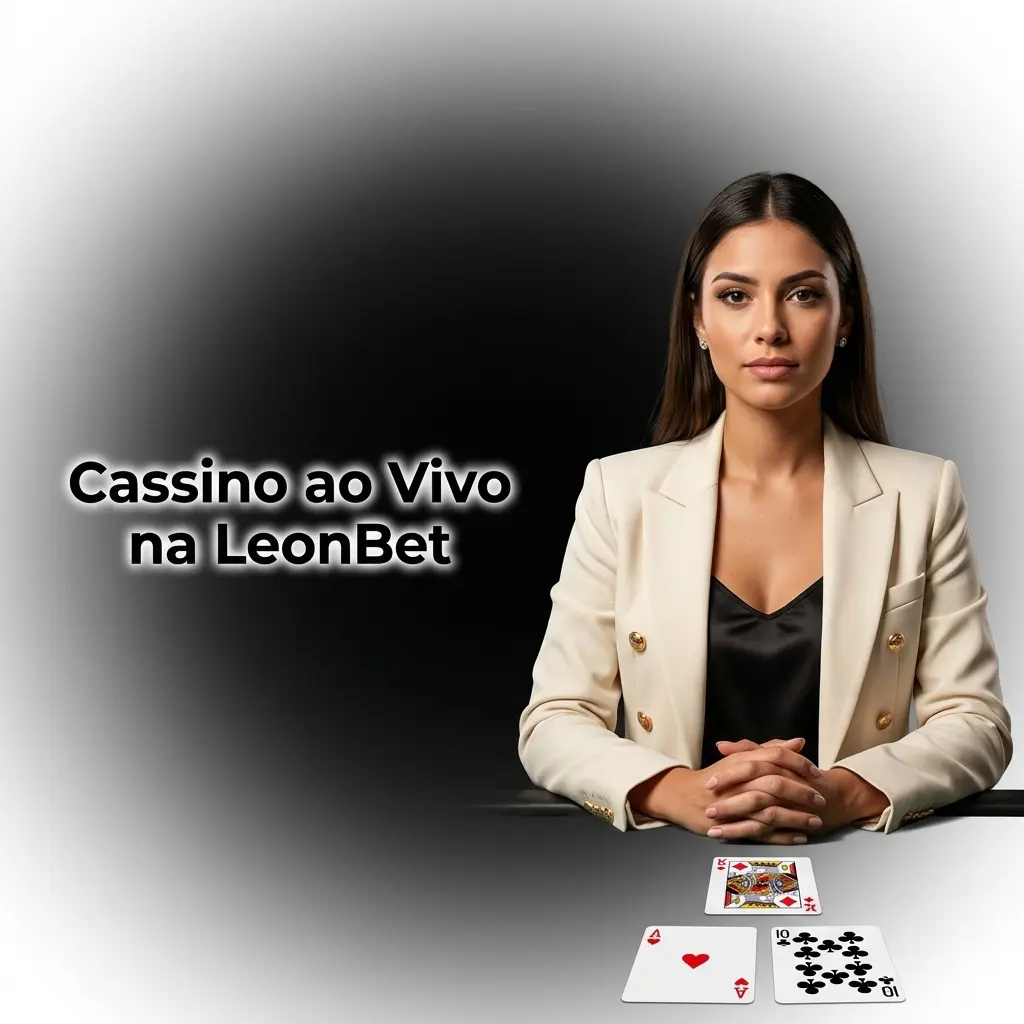 Dealer ao vivo em estúdio HD na LeonBet com roleta, blackjack, bacará e game shows em tempo real