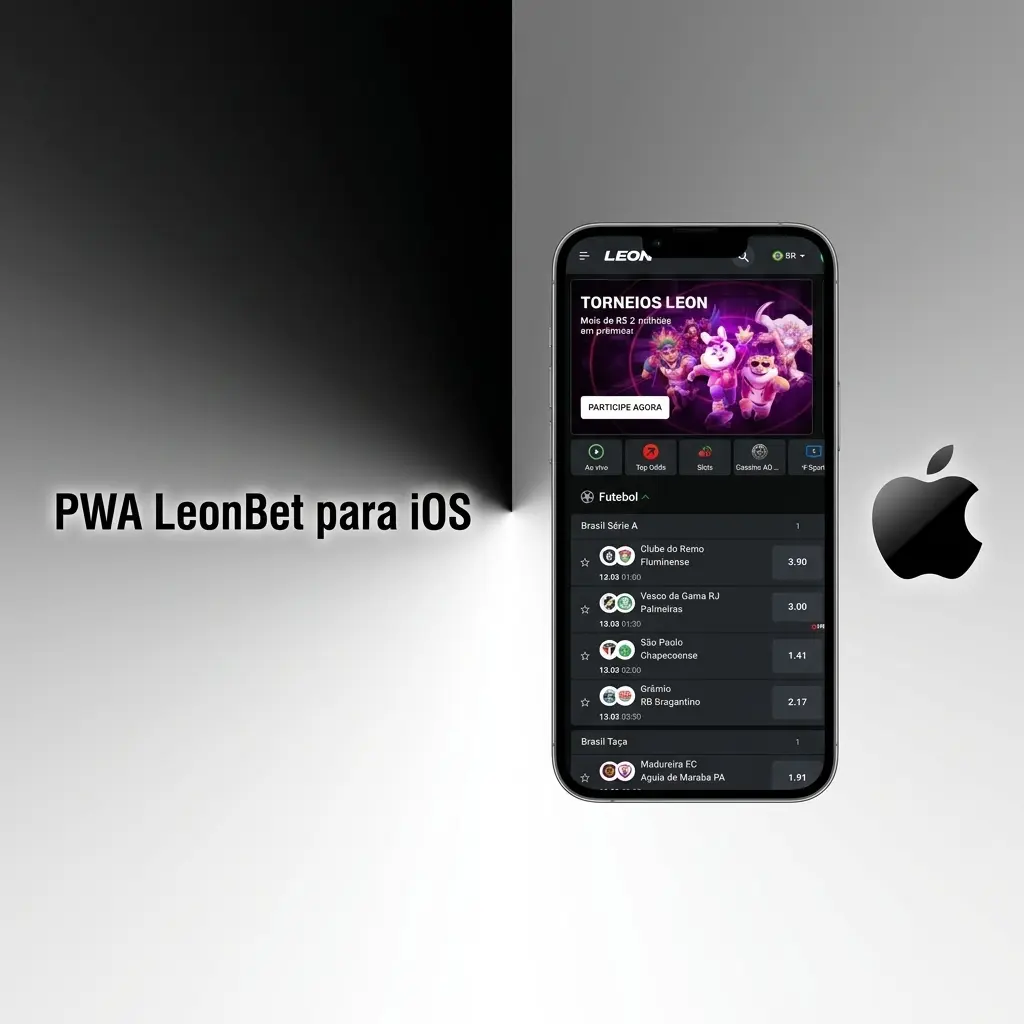 PWA LeonBet no iOS: instalação via Safari no iPhone e iPad com acesso a cassino e apostas esportivas