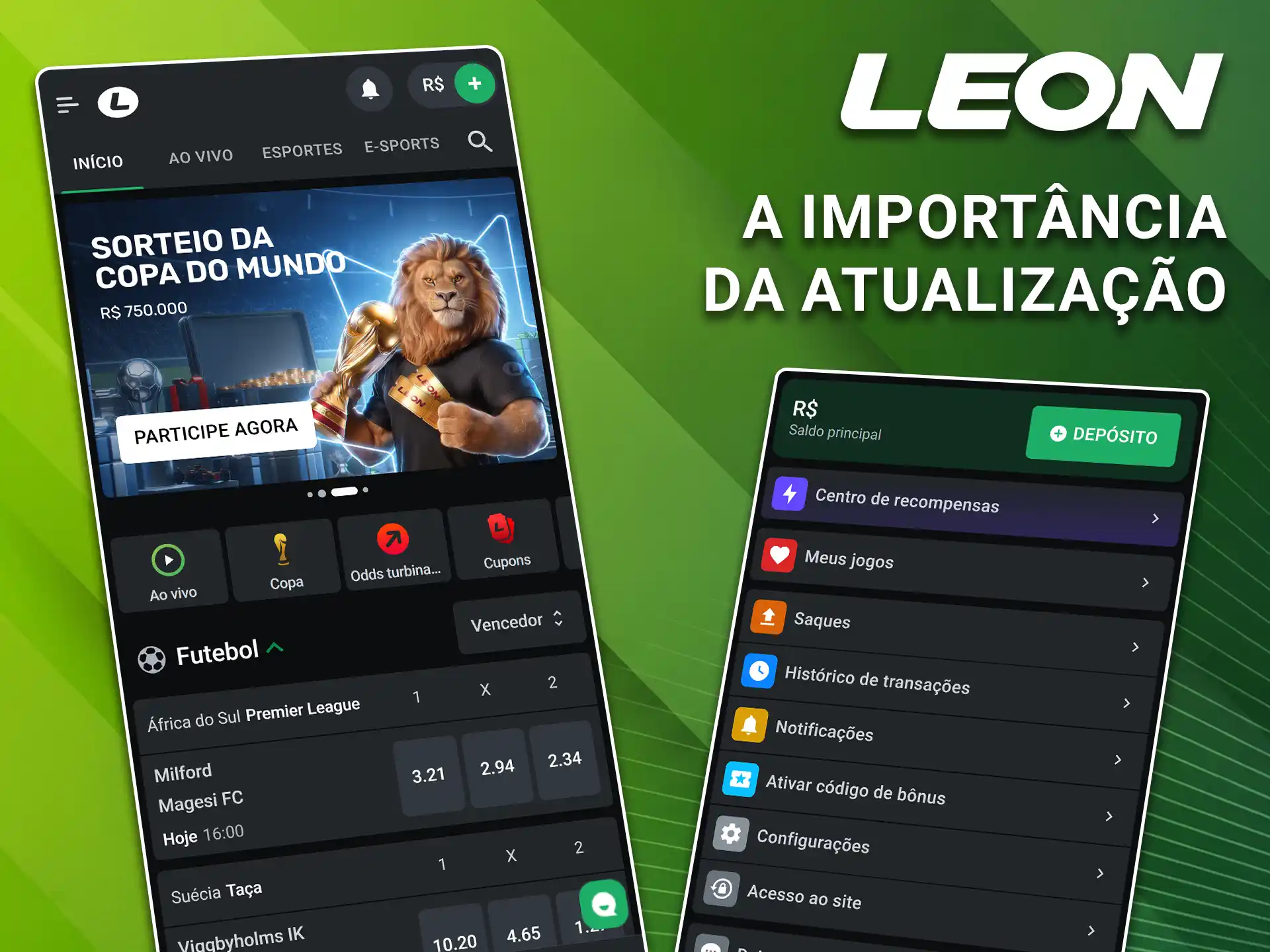 Entenda a importância de atualizar regularmente o aplicativo LeonBet.