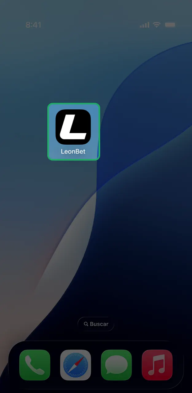 Toque no ícone recém-instalado no seu celular e comece a jogar no LeonBet.