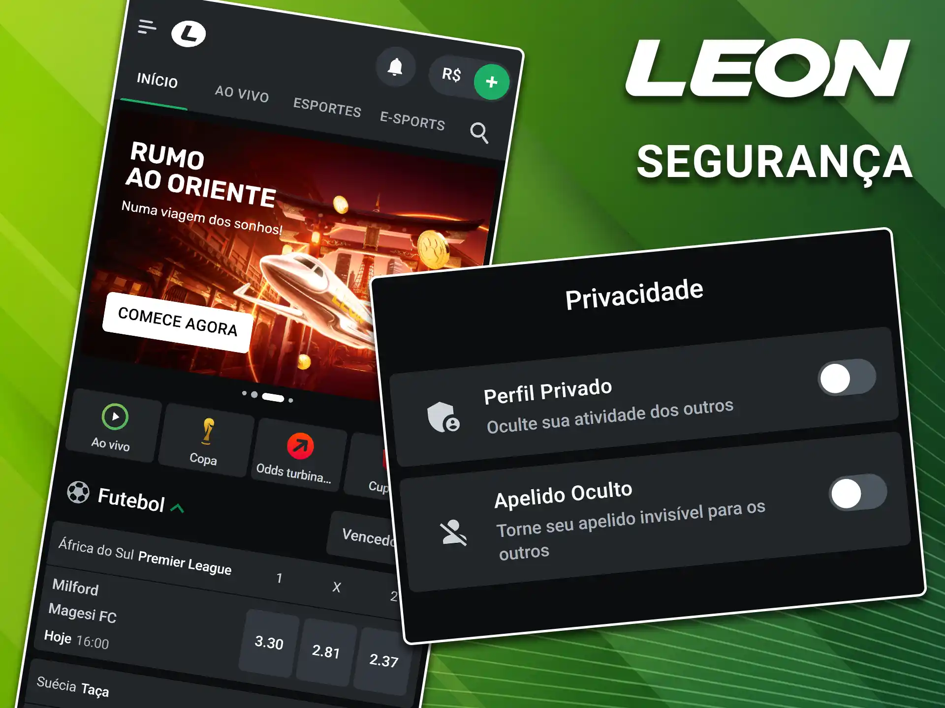 Saiba mais sobre a proteção dos seus dados no aplicativo LeonBet.