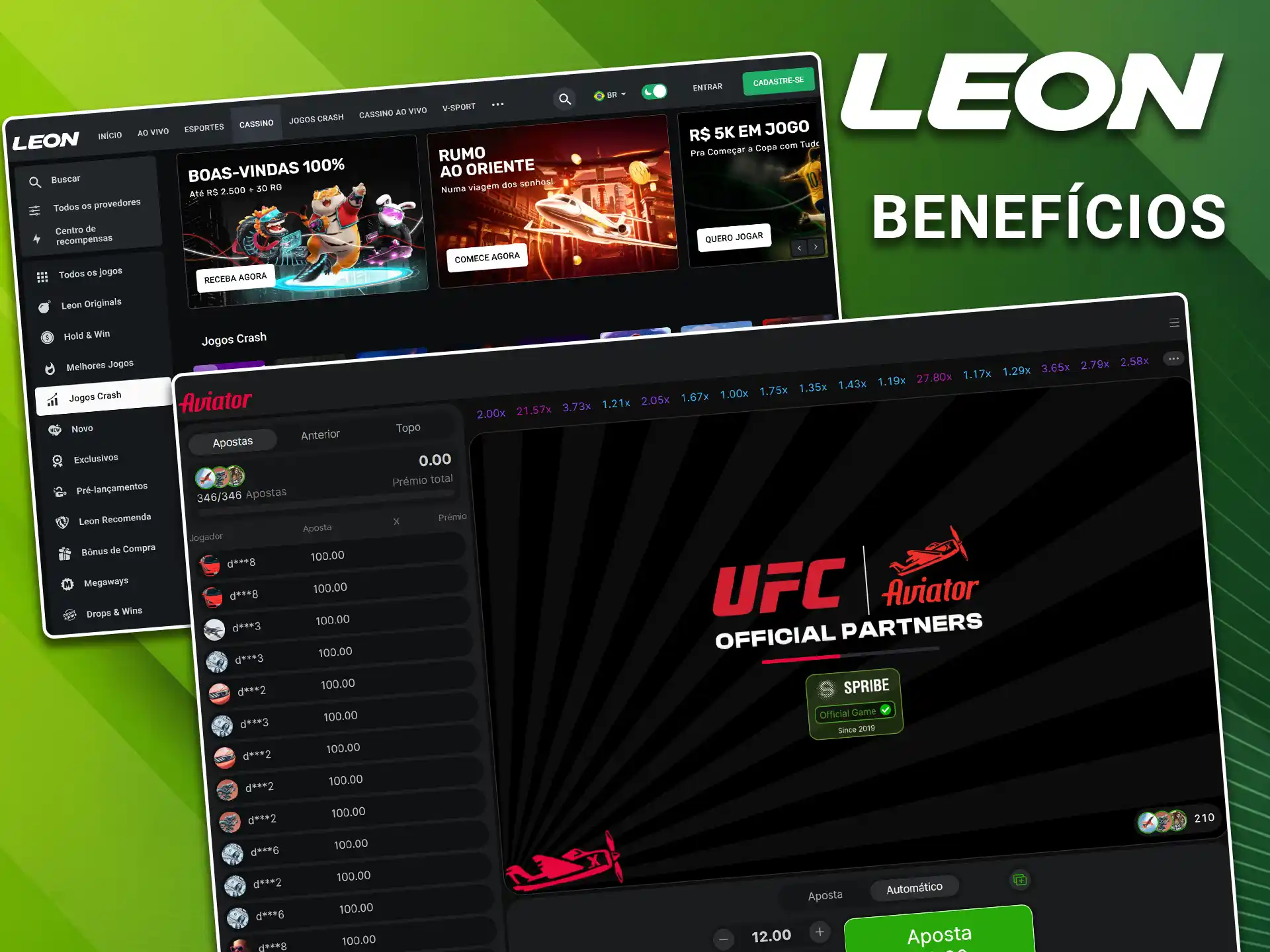 Conheça as vantagens exclusivas do jogo Aviator na LeonBet.