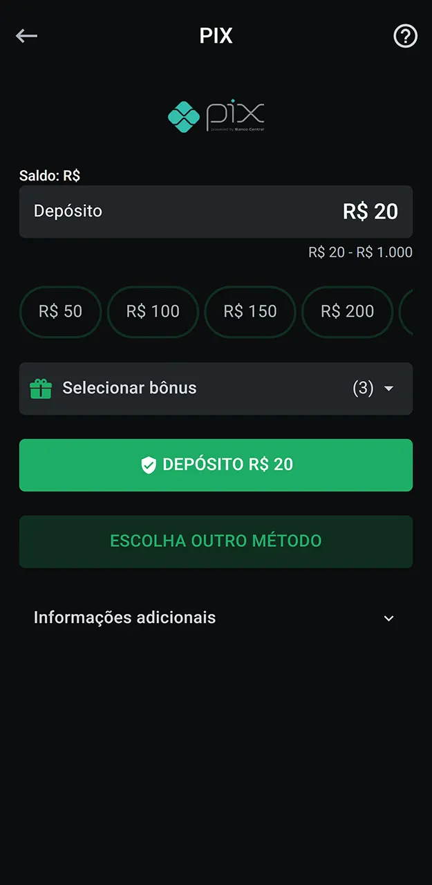 Escolha a forma de pagamento de sua preferência para jogar Aviator na LeonBet.