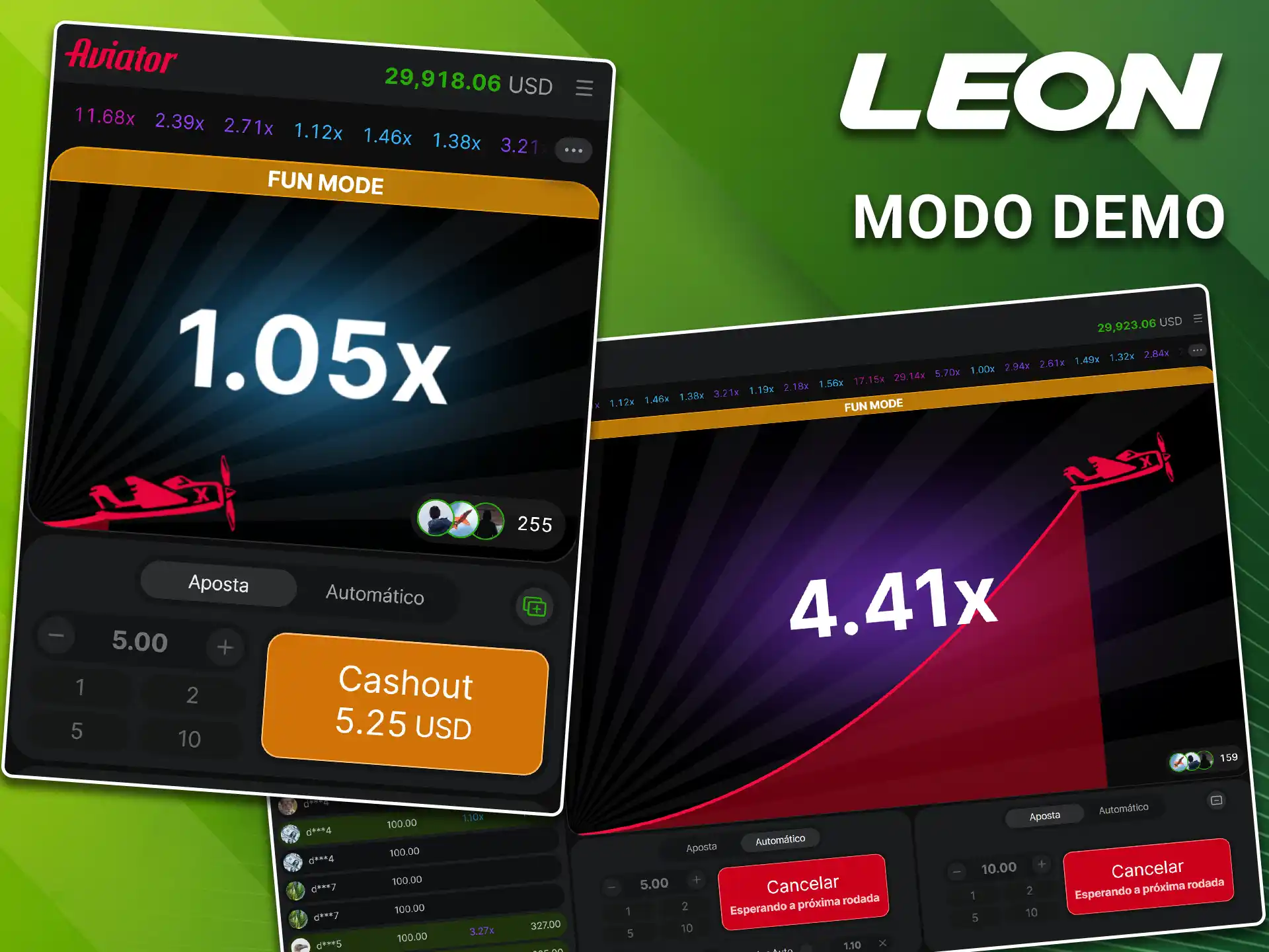 Juegue com créditos virtuais sem riscos utilizando o modo Aviator demo na LeonBet.