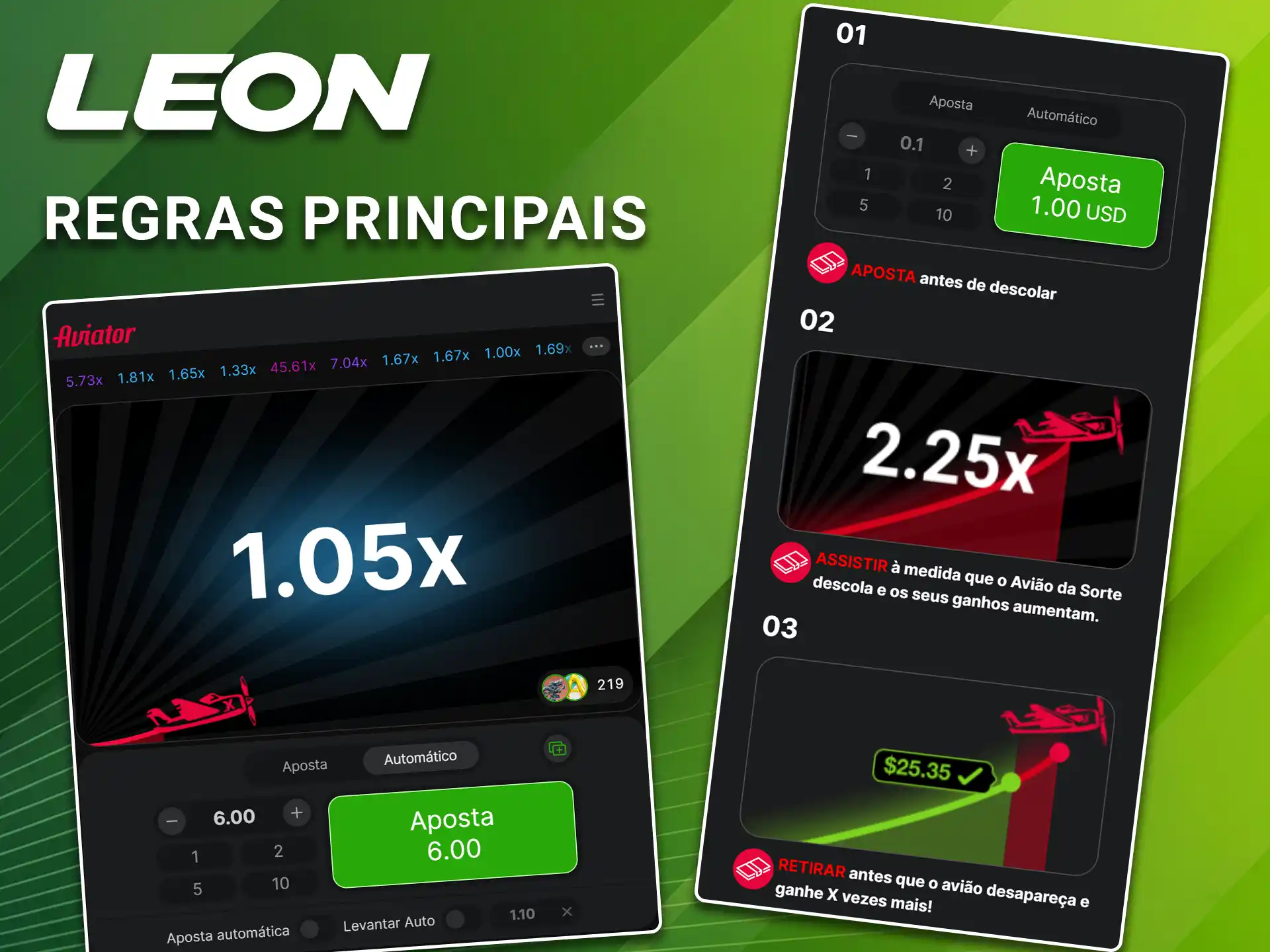 Entenda as principais regras do jogo Aviator na LeonBet.