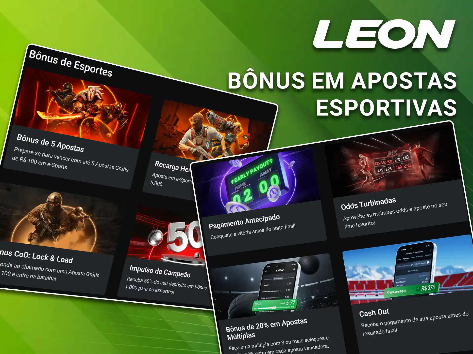 Aumente seus ganhos aproveitando o bônus para apostas esportivas na LeonBet.