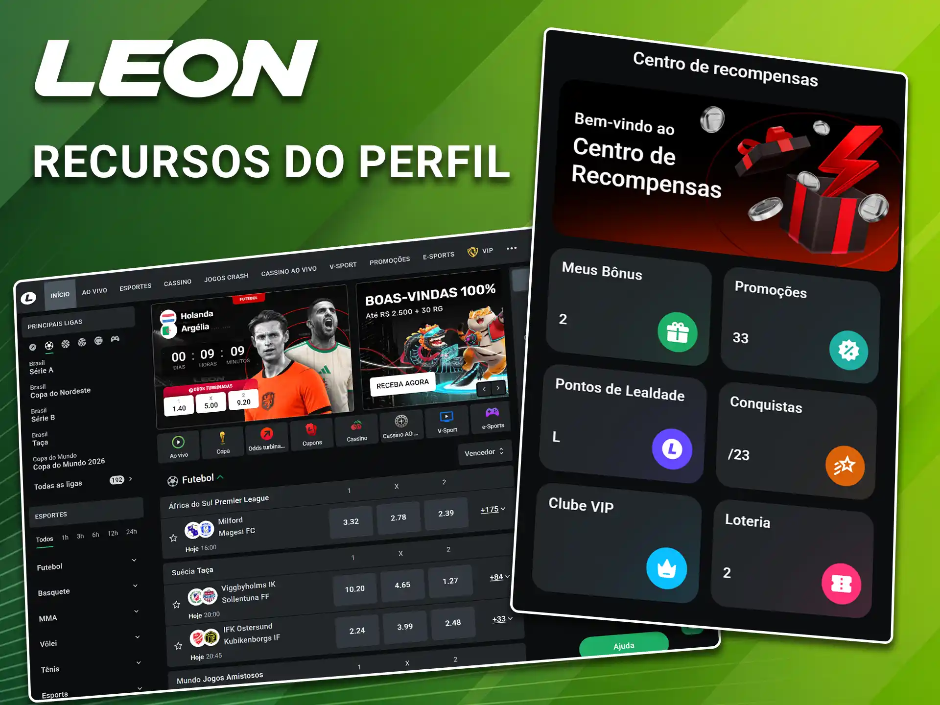 Gerencie o seu histórico de transações e configurações explorando os recursos do seu perfil pessoal na LeonBet.