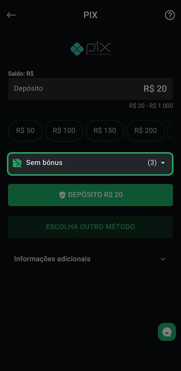 Escolha o bônus e faça seu primeiro depósito na LeonBet.