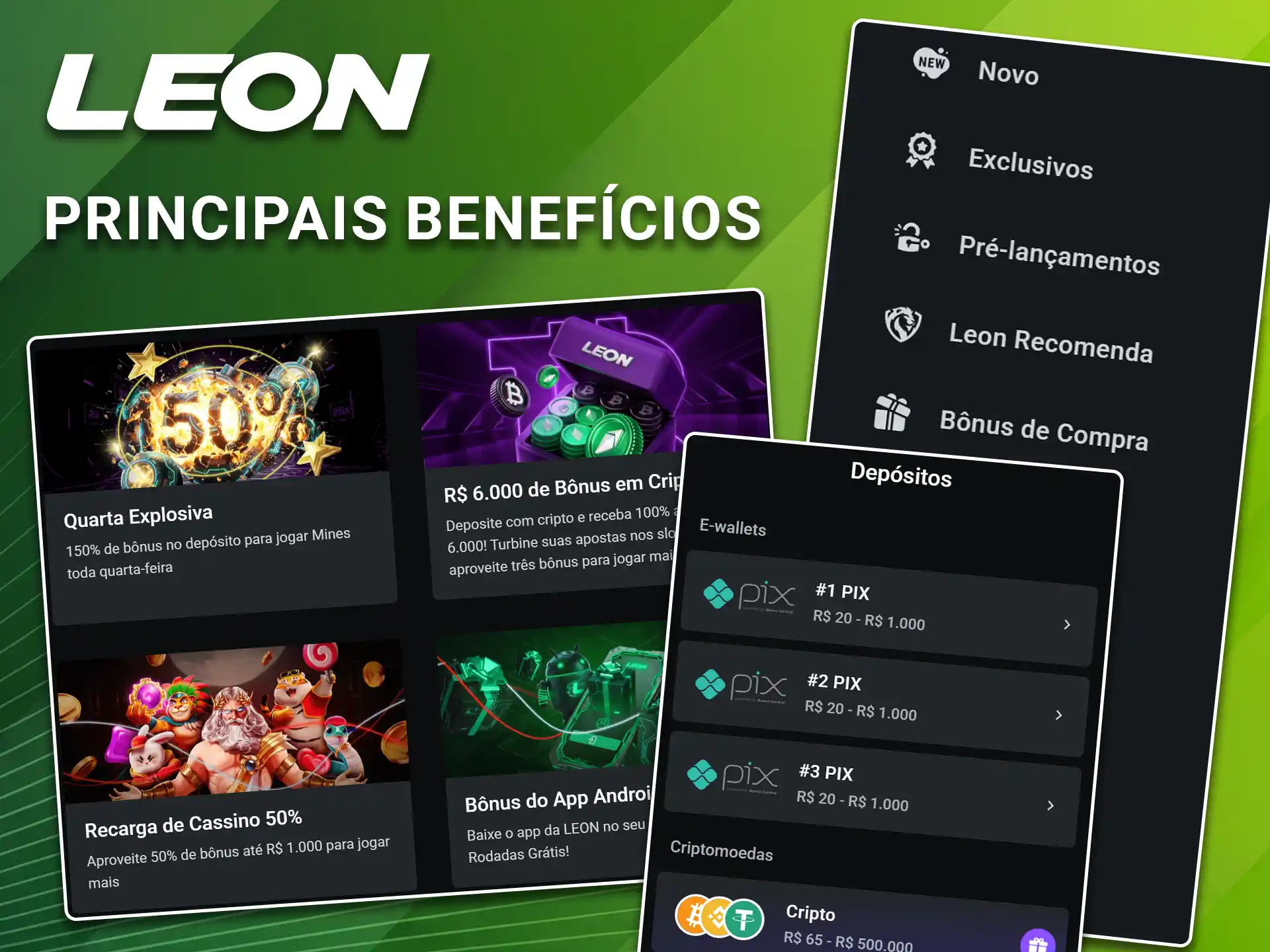Descubra todas as vantagens exclusivas e os principais benefícios da plataforma da LeonBet.