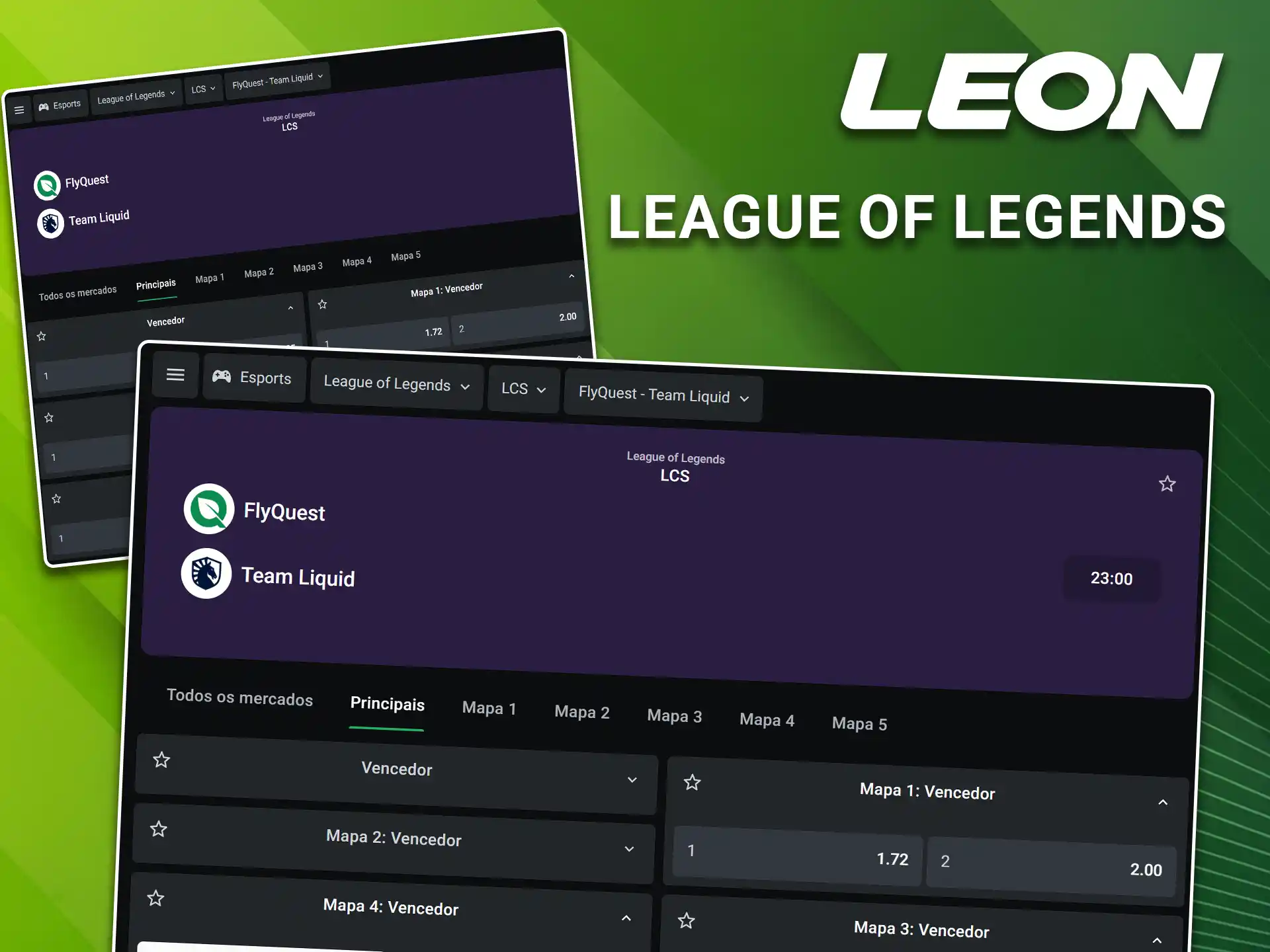 Aproveite as odds competitivas para dar os seus palpites em League of Legends na LeonBet.