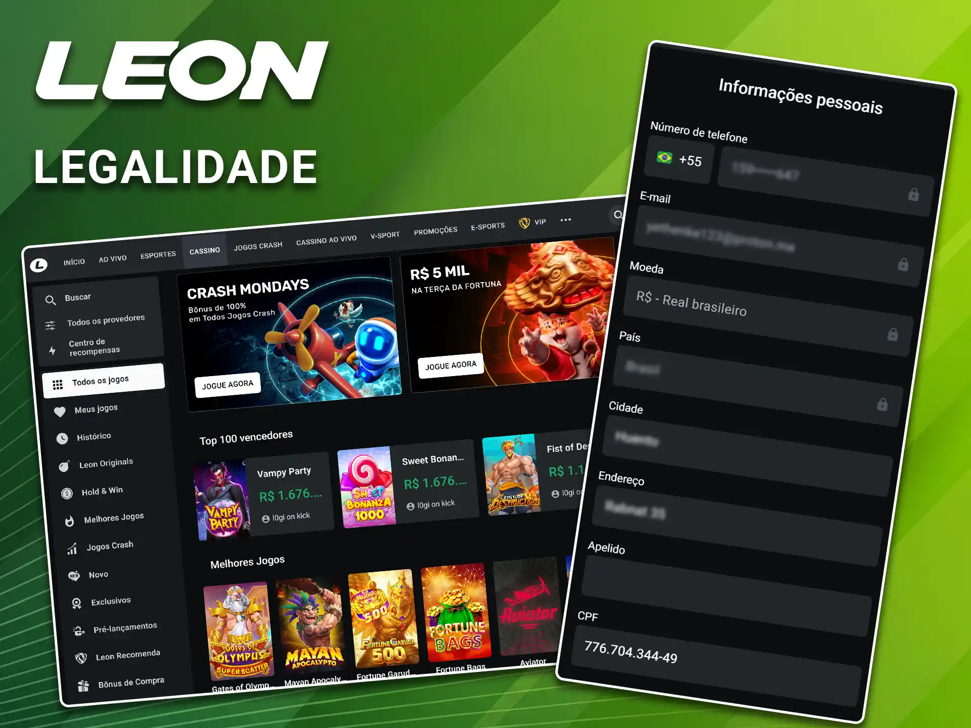 Saiba mais sobre a segurança dos seus dados na plataforma LeonBet.