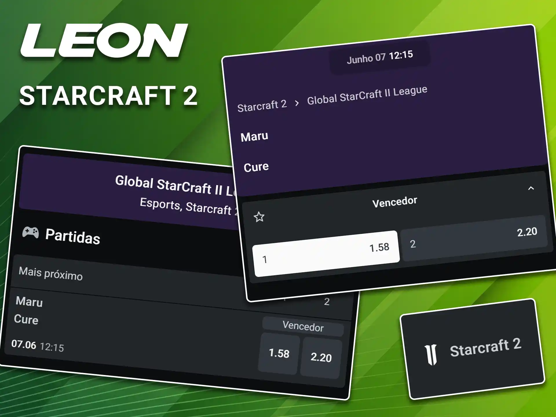 Confira os mercados de eSports disponíveis para apostar em torneios de StarCraft 2 na LeonBet.